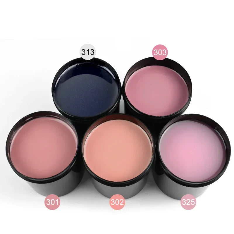 Venalisa Brand 225g Extension French Acrylic Gel Soak Off LED Camouflage Color Hard Jelly Fast Dry Nail Building Extend Gum Gel.