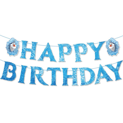 Disney gefroren Geburtstag Dekorationen Mädchen Papier Geschirr Teller Servietten Tassen Schnee königin Geburtstag Deko Hintergrund Luftballons Lieferungen