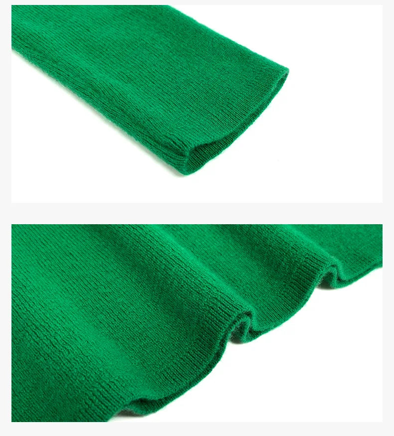 100% Ultra-fine Merino Wool Sweater Autumn and Winter Loose and Simple Semi-turtleneck Wool Bottoming Shirt Multi-color Sweater