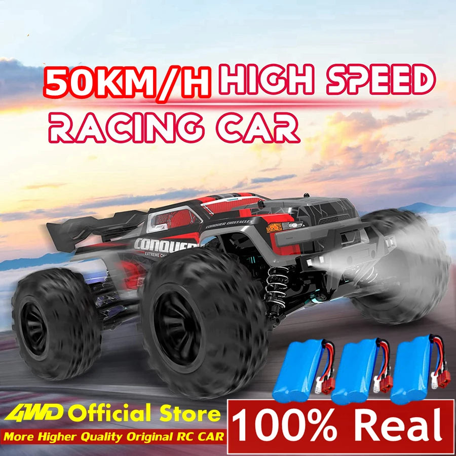 4WD 1:16 80KM/H Super Brushless 50KM/H Brushed RC Car 4x4 Off Road Remote Control High Speed Drift Racing Truck Toy Kids Adults.