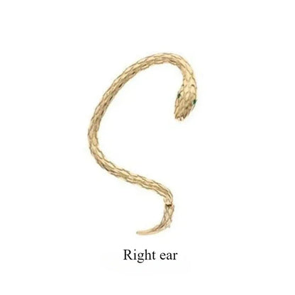 Snake Earring Clips Without Piercing Punk Non Pierced Clip Earrings Ear Cuffs for Women Men Fake Piercing Jewelry.