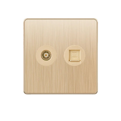 Gold 13A UK Stecker USB Steckdose, Haushalt elektrische licht schalter, universal 5 loch Dual Buchse mit USB Ladegerät, AC110-250V