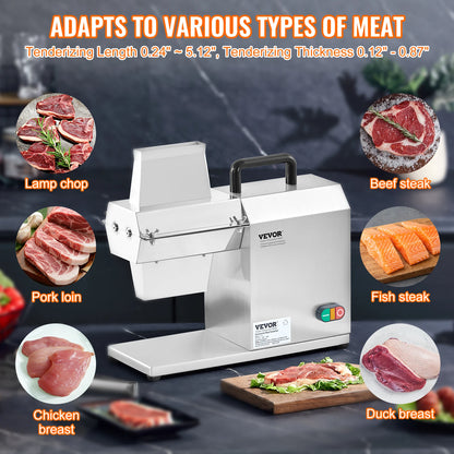 SucceBuy 17inch 54 Blades Commercial Meat Tenderizer 450W Electric Meat Tenderizer Machine for Pork Chicken Fish.