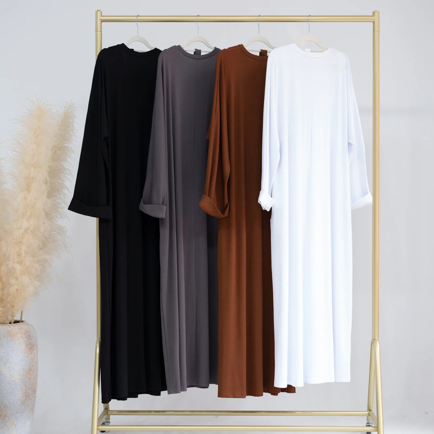 2023 Autumn Winter Knitted Dress Muslim Women Abaya Female Arabic Turkey Modest Dresses New Warm Long Robe Islam Clothing.