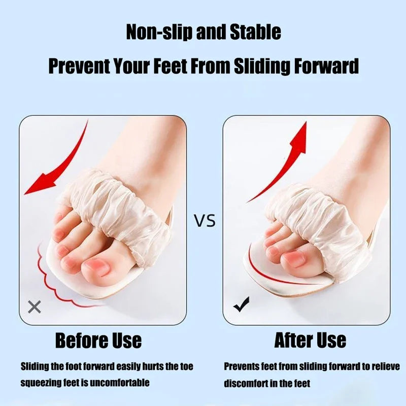Self-adhesive Insoles for High-heeled Sandals Women Comfort Sweat-absorbent Shoe Sole Anti-Slip Memory Foam Seven-point Shoe Pad.