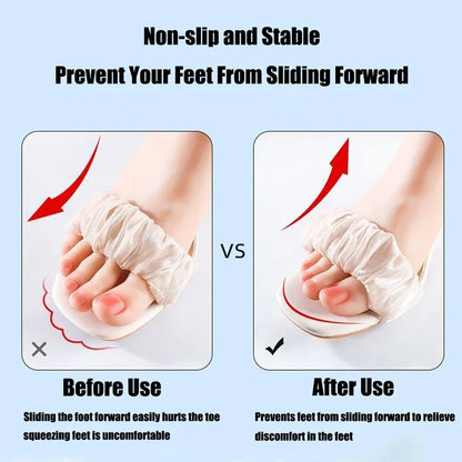 Self-adhesive Insoles for High-heeled Sandals Women Comfort Sweat-absorbent Shoe Sole Anti-Slip Memory Foam Seven-point Shoe Pad.