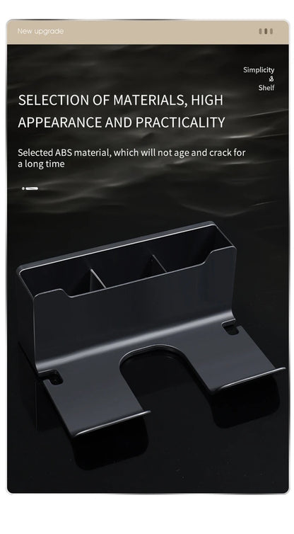 Haartrockner-Halter, Wandmontage, Wandtrockner-Wiege, weiß, schwarz, grau, Haartrockner, Föhn-Organizer für Badezimmer, Badezimmer, Regale