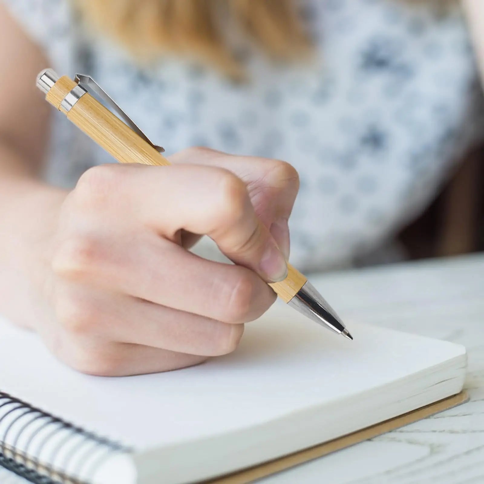 30 Stück Kugelschreiber aus Bambusholz, 1,0 mm Spitze, für Büro, Schule, Schreibwaren, Business, Unterschrift, Kugelschreiber, Bambusstift.