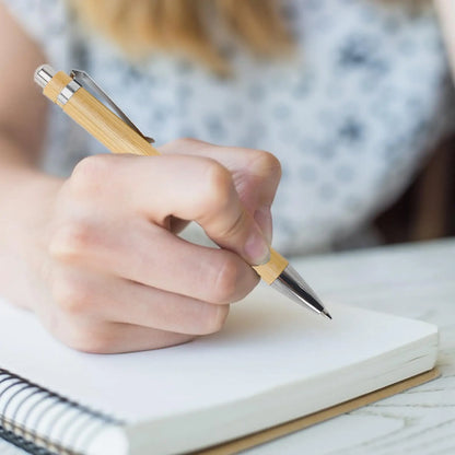 30 Stück Kugelschreiber aus Bambusholz, 1,0 mm Spitze, für Büro, Schule, Schreibwaren, Business, Unterschrift, Kugelschreiber, Bambusstift.