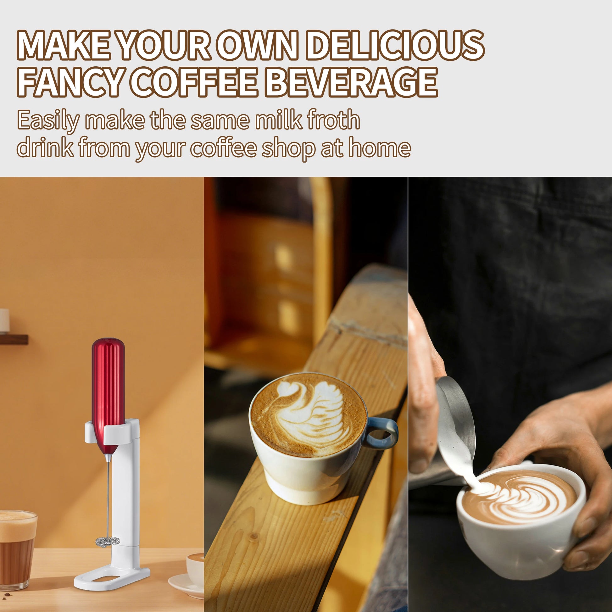 Household Kitchen Portable Mini Handheld SUS304 Mixing Head Electric Food Blender Drink Mixer Coffee Milk Frother With Stand.