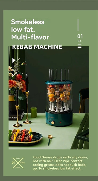 Non-smoking Automatic Rotating Household Electric Barbecue Oven Large Capacity Camping Multi-function.