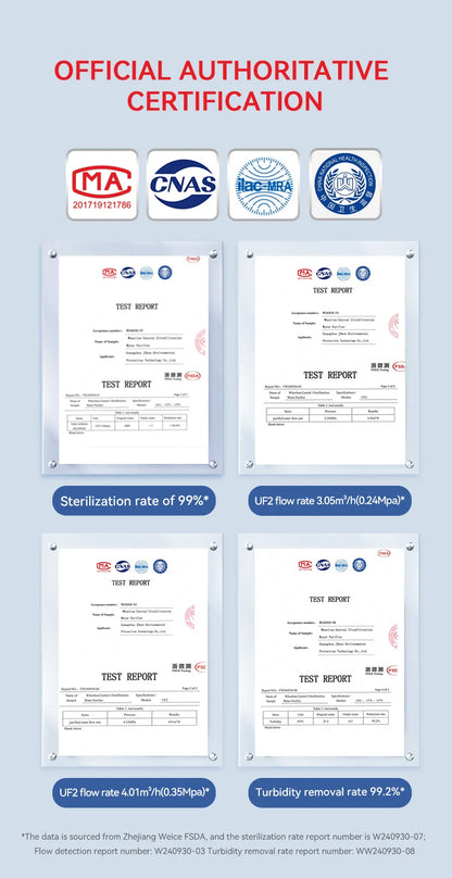 Wheelton whole house high flow water filter purifier 1000L-3000L SUS304 mineral water filter Reusable 0.01um PVDF for 5 years.