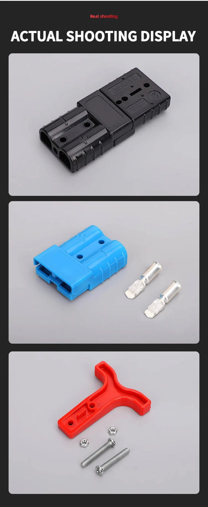 4Pcs Anderson Plug 50A/120A Anderson Connector Power 2 Pin Battery Charging Plug Connector.