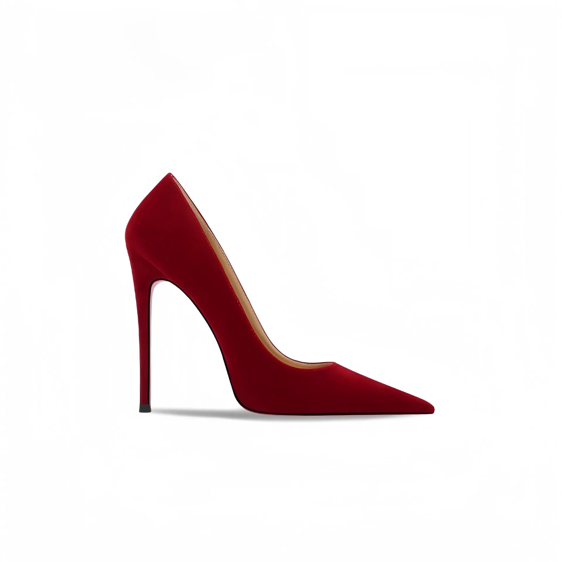Wine Red High Heels 12cm 10cm 8cm Women Shoes Thin Heels Pointed Head Ladies Pumps Shallow Mouth Stiletto Party Large Size Shoes.