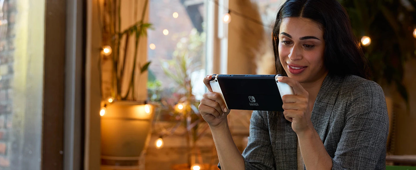 Nintendo Switch OLED Game Console Splatoon 3 Joy Con Version Multiple Color Optional Standard Set and Combo Available.