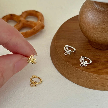 Bowknot Studs Earrings Ear Piercing Jewelry Accessory Stylish Bow Ear Pendant Jewelry for Fashion Enthusiasts.