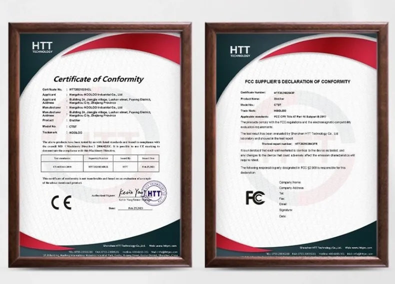 HOOLOO DW 25/50 Distiller Home Copper Still Hydrosol & Essential Oil Extractor Distillation Kit Multifunctional Distiller.