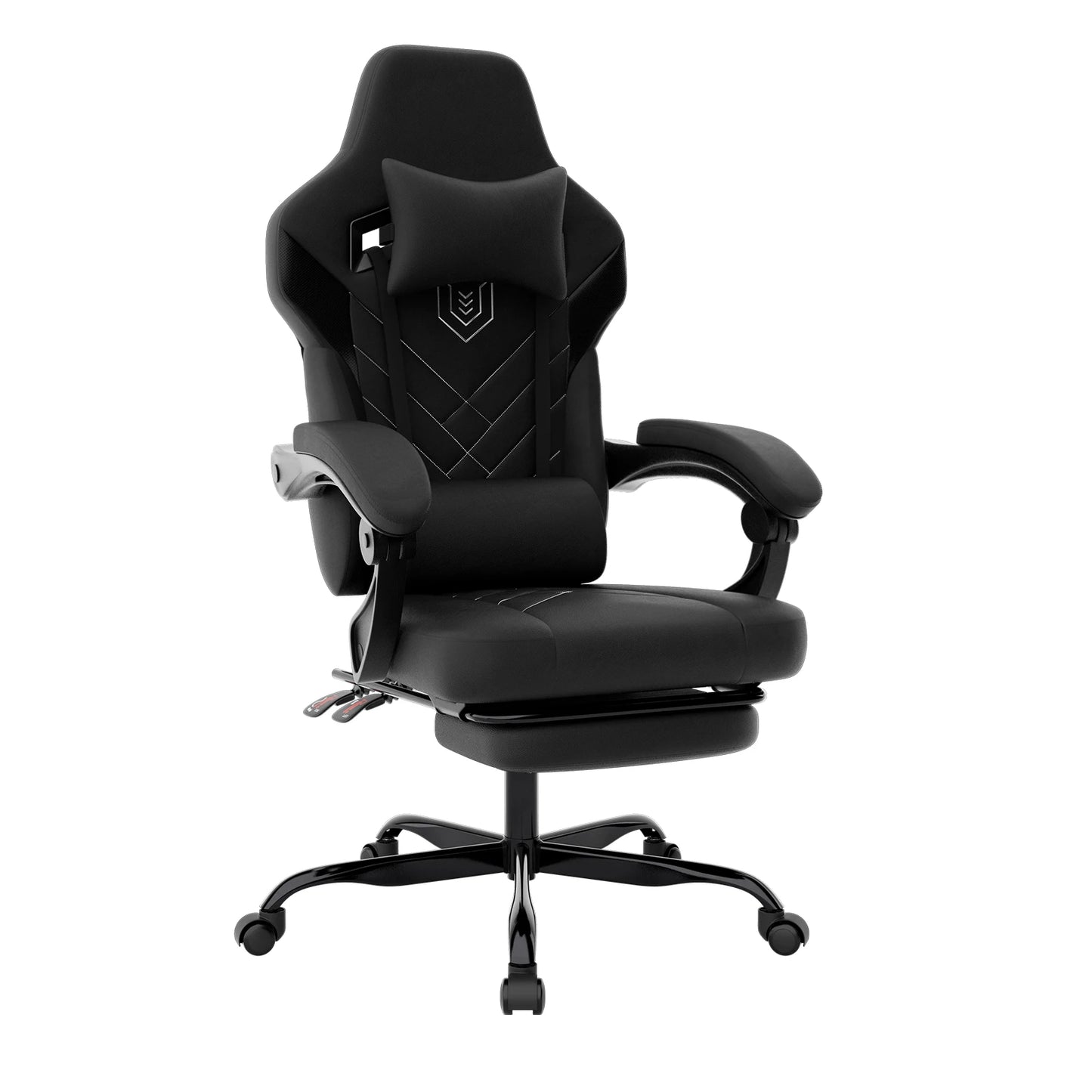 WOTSTA Gaming-Stuhl, ergonomischer Bürostuhl, Renncomputerstuhl, höhenverstellbarer Computerstuhl mit Kopfstütze