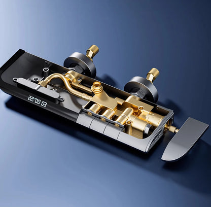 VGX Thermostatic Shower System Set Smart Digital Bathroom Shower Faucet Set Temperature Display Rainlfall Bathroom Shower Set