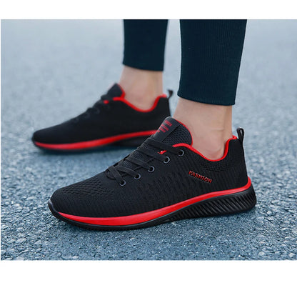 Men Running Shoes Breathable Light Comfortable Men's Casual Shoes Tenis Outdoor Slip On Walking Sneakers.