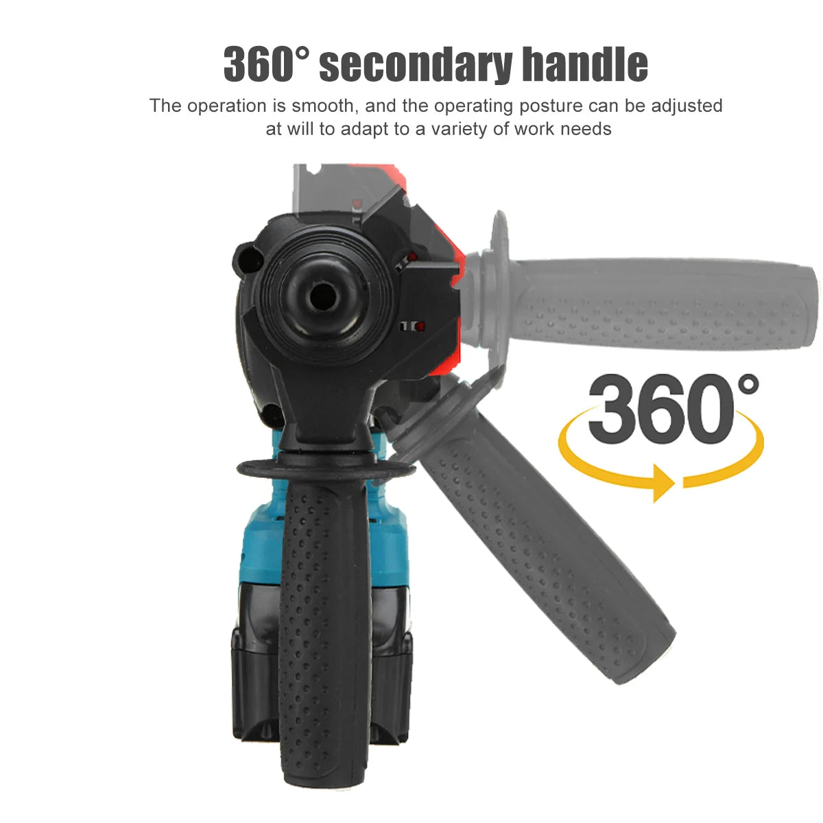 Drillpro Elektrowerkzeug-Set, 800 N.M, elektrischer Schraubenschlüssel, Bohrhammer, 13 mm Bohrmaschine, 125 mm Winkelschleifer für 18 V