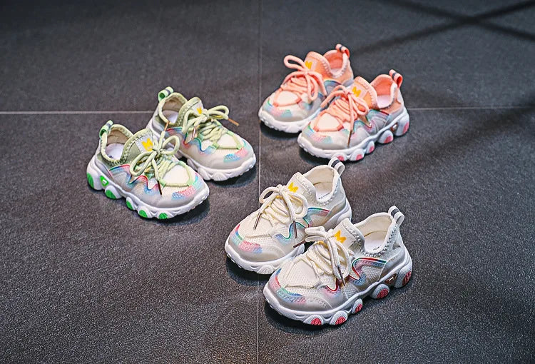 Children's Sports Shoes for Toddlers Boys Girls Little Kids Running Sneakers Air Mesh Breathable Soft Fashion Classic Casual New.