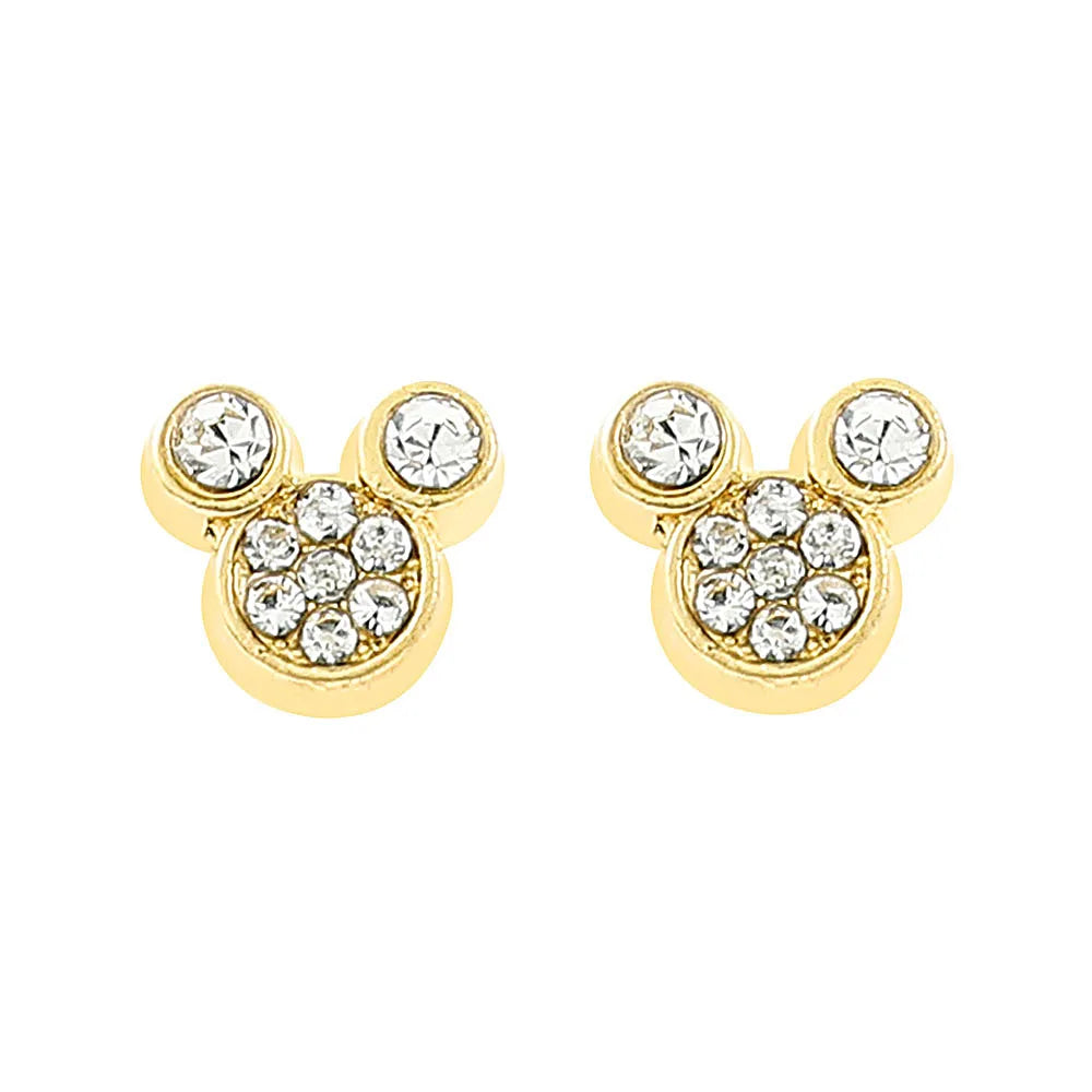 1pair Disney Mickey Mouse Earrings Simple Mickey Ear Studs for Man Jewelry Accessories Gifts.