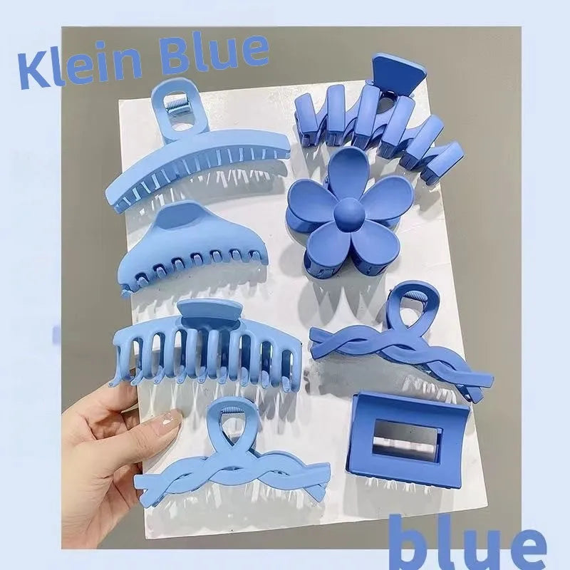 Matte Flower Hair Grips Set for Women Fairy Style Fresh Sweet Headwear for Updo Hairdo Back of Head Hair Accessories.