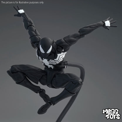 New MessToys Spiderman Figure CT Toys Black Red Spider Man Figurine Mess Toys Anime Action Figure Statue Model Gifts Kid Toys.