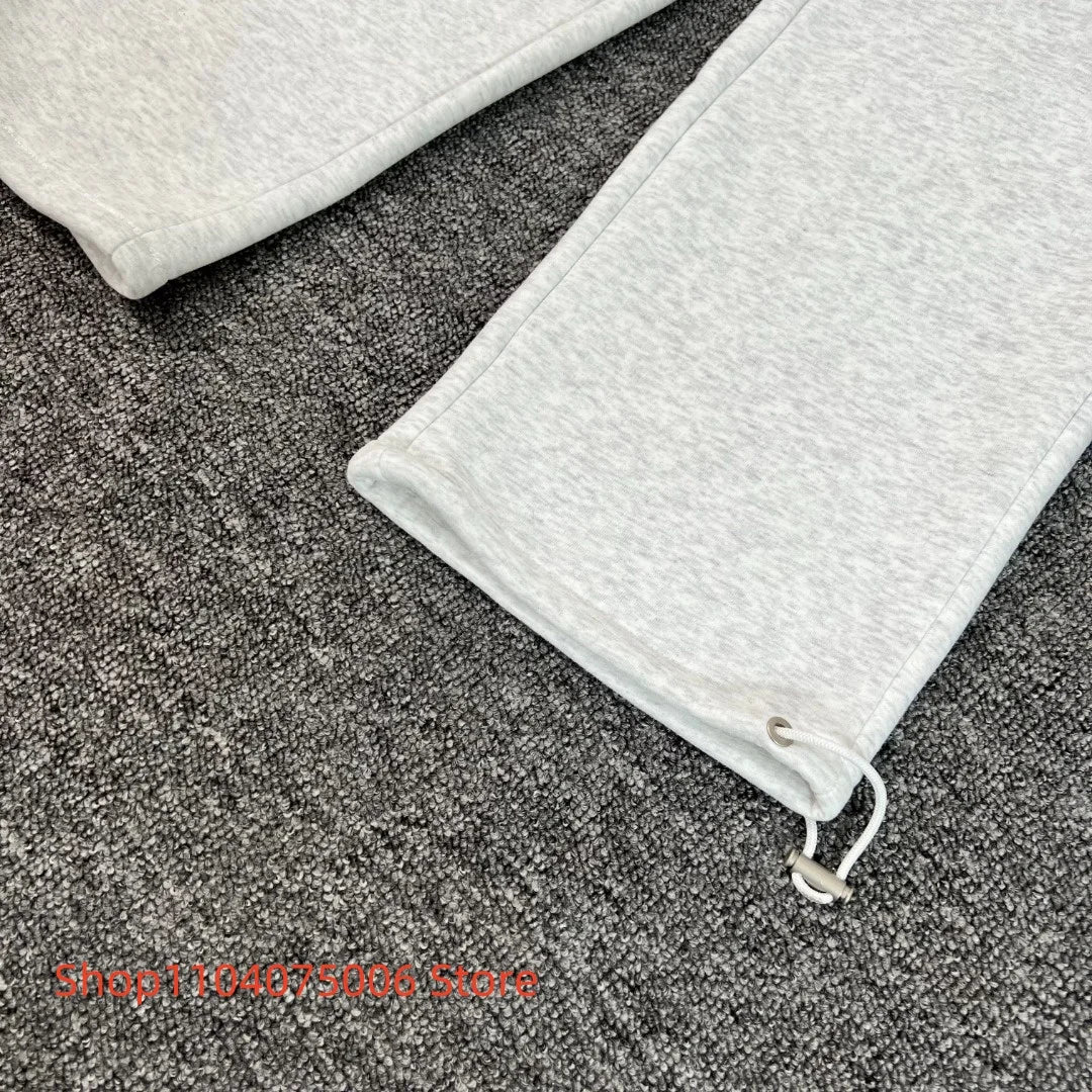 Pepe Studio Fleece-Lined Elastic Waist Jogger Pants Winter Warm Soft Loose Fit Sweatpants with Drawstring for Women Men