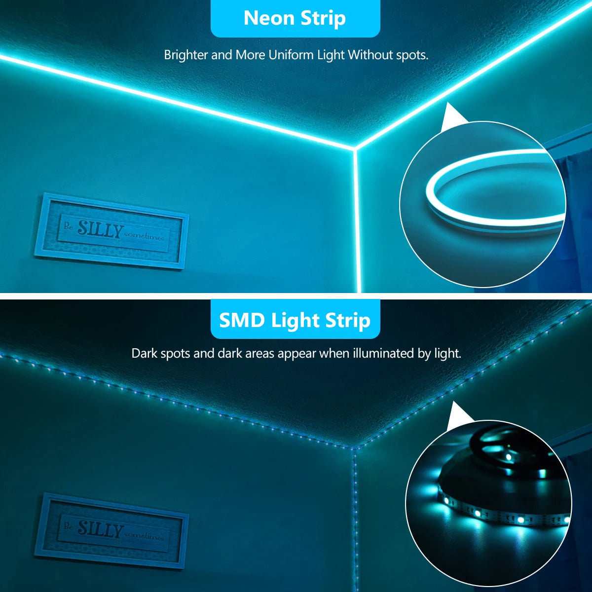 1M 2M 3M 5M RGB Neon LED Strip Light Bluetooth/IR Remote Control 5V Smart USB Silica Gel Tube LED Neon Light Room Decor Lamp.