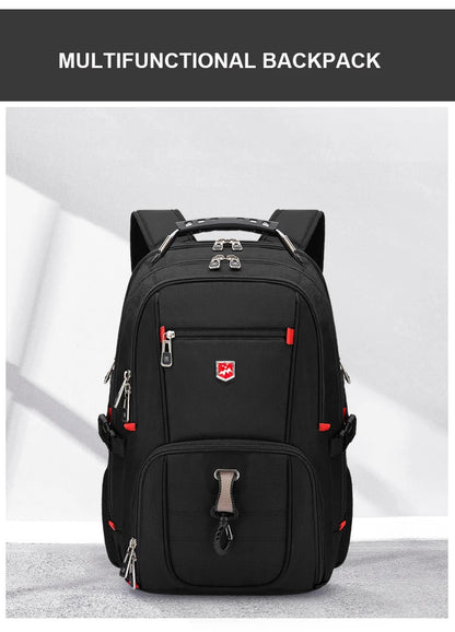 Wasserdichte 20-Zoll-Laptop-Rucksäcke USB-Lade Schultasche Diebstahlsicherer Herren-Rucksack Reiserucksack Männlicher Mochila Hohe Kapazität.