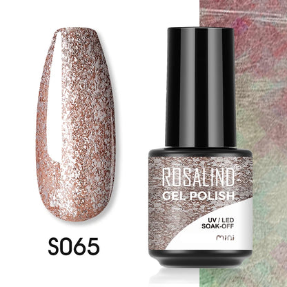 ROSALIND Red Series UV Nail Gel Hybrid Varnish Semi Permanent For Manicure Art Nail Polish Matt Base Top Coat Gel Nail Polish