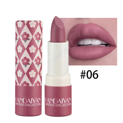 8Colors Brand Makeup Matte Lipstick Waterproof Long Lasting Lip Stick Sexy Red Pink Velvet Nude Lipsticks Women Cosmetics Makeup