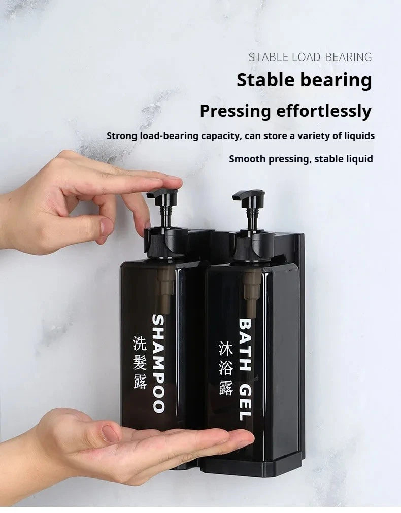 Hotel-Shampoo- und Duschgel, separate Flaschen, Wandmontage, kein Stanzen, Händedesinfektionsboxen, wandmontierte manuelle Seifenspender