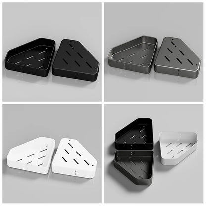 Bad Regal Küche Lagerung Organizer Aluminium Legierung Shampoo Rack Dusche Regal Bad Zubehör Kein Bohrer Regal