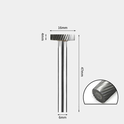 Hartmetallfräser, Wolframstahl-Schleifkopf, zylindrisch 6 mm, AE AX AX Metallfräser