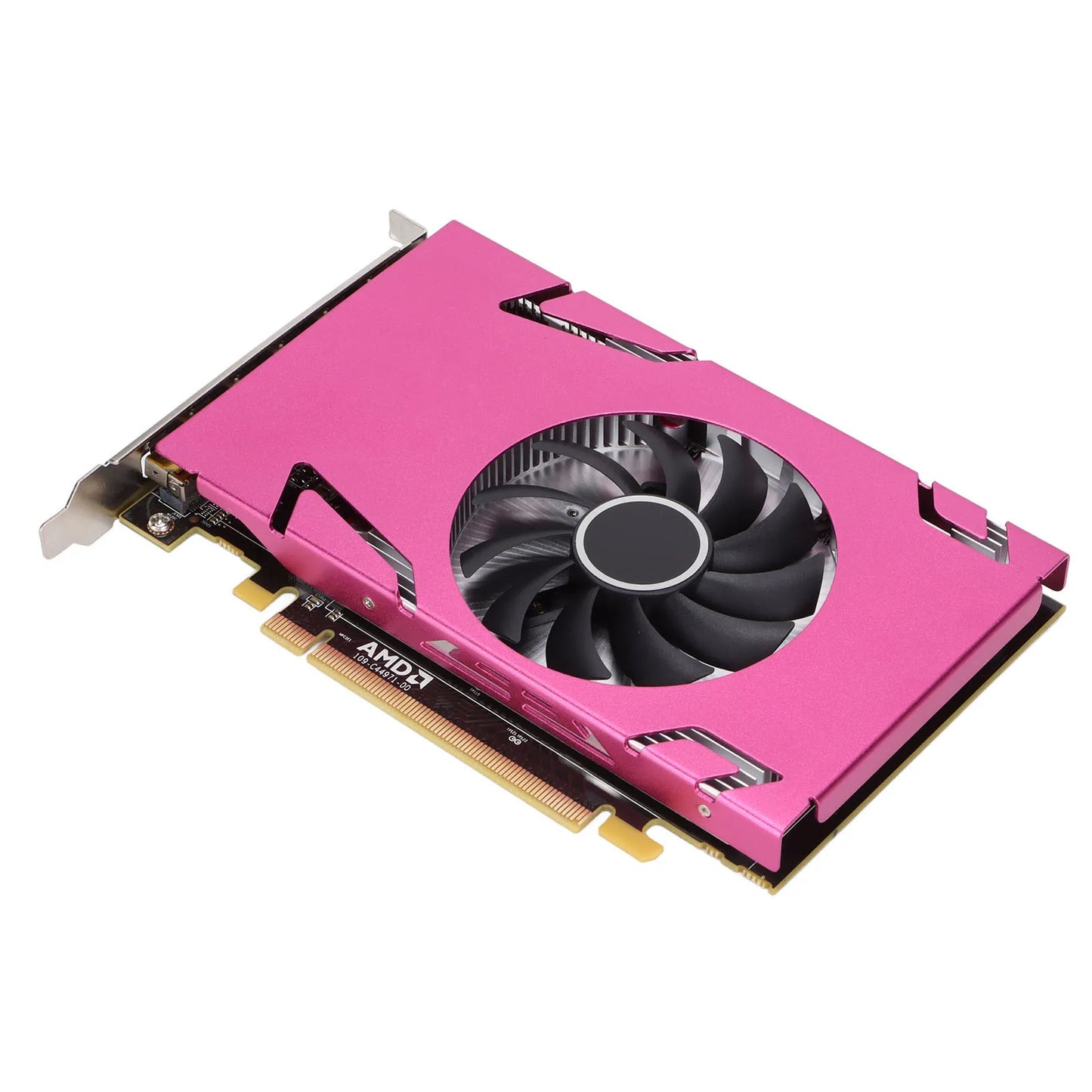 PC Graphics Card Graphics Card R7 350‑4G 6Mini DP GA Pink Six Screen Single Slot Graphics Card for Win System Graphics Card.
