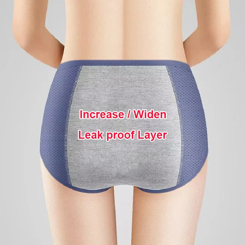 5 Piece Set Menstrual Panties Women Leak Proof Period Underwear Europe Size XXS-5XL Physiological Waterproof Pants.