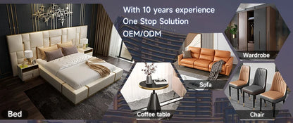 Großhandel Hotel Schlafzimmer Möbel Set Stoff Leder Fall Bett Holz King Doppel Lagerung Luxus Custom Kiefer Modern