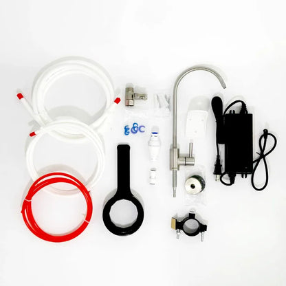 OSWNKW Reverse Osmosis Water Filtration System - 600GPD High Flow, Tankless, Reduced TDS, Compact, 1:2 Drain Ratio, Mineralized.