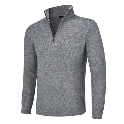 VOBOOM Men's Casual Slim Fit Basic Tops Knitted Lightweight Crewneck Twist Sweaters Turtleneck Pullover Sweater