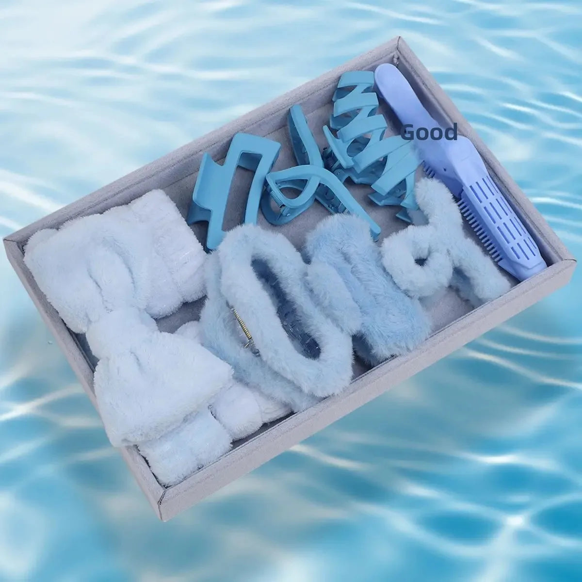 58-Piece Hair Accessories Set Butterfly End Hair Ties Shark Clip Flower Hair Grips Hair Bands Hair Accessories for Women Girls