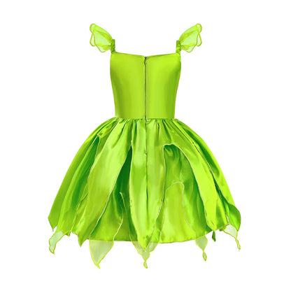 3-10 Jahre Kinder Feenkleid Kinder Cosplay Abend Fantasie Baby Rüschen Karneval Kostüm Prinzessin Grün Party Kleidung 2023 Neu.