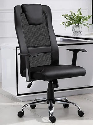 Vinsetto Bürostuhl Drehstuhl höhenverstellbar Chefsessel Schreibtischstuhl ergonomisch PU schwarz 66 x 73 x 108-118 cm