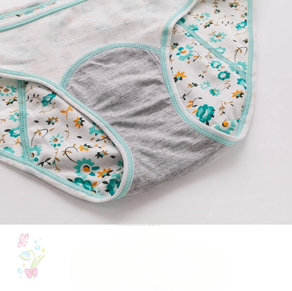 Women's Briefs Physiological GirlsPants Leak-proof Menstrual Underwear Cotton Ladies Breathable Cute Under Panties Underwear.