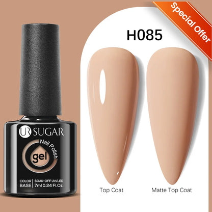 UR SUGAR 7/7.5ml Summer Blue Silver Gel Nail Polish Semi Permanent High Quality Soak Off UV LED Varnishes Nails Art Manicure