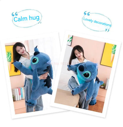 45-80cm Lilo & Stitch Disney Plush Doll Big Stuffed Animals Toys Pillow for Sleep Children Birthday Gift Valentine's Day Present.