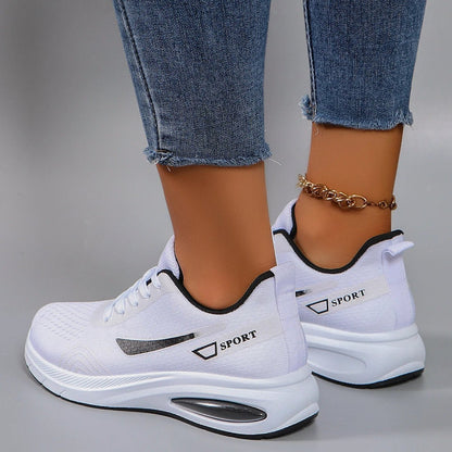 Frühlingsneue Damen-Sportschuhe, modisch, atmungsaktiv, leicht, rutschfest, verschleißfest, lässige Sportschuhe, flache Schuhe.