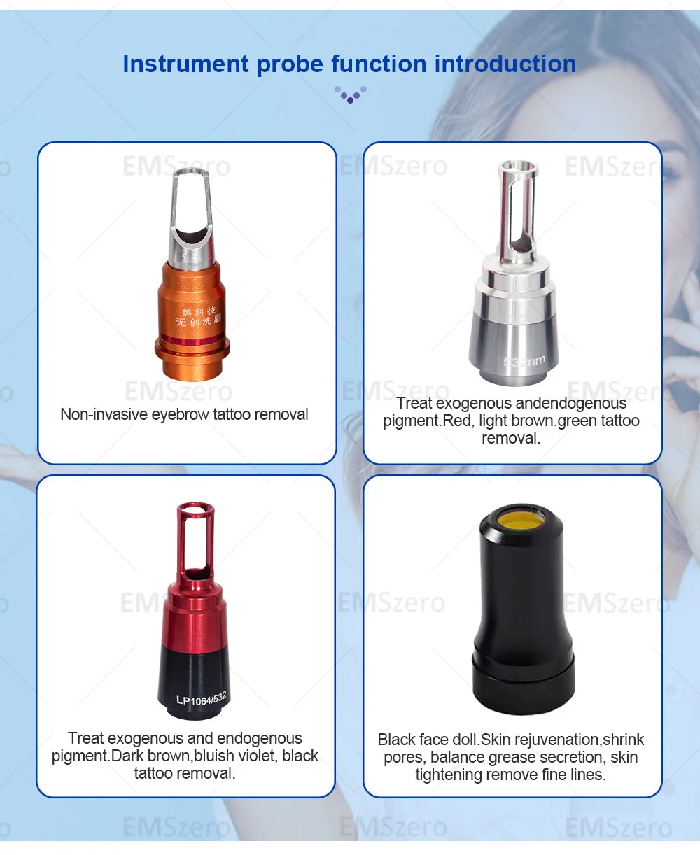 3000W Diode Laser Freezing Point Painless Hair Removal Picosecond Laser 532/1220/1064/755 Tattoo Removal Two In One Machine.